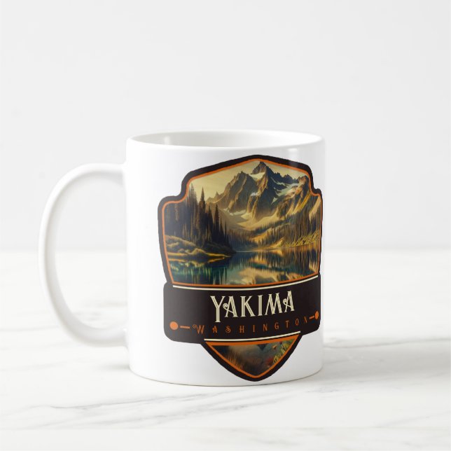 Caneca De Café Yakima, Washington| Antigo (Esquerda)