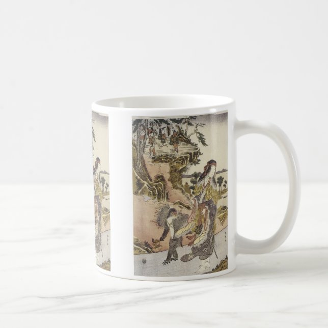 Caneca De Café Yamauba e um macaco, Shunsho, 1791 Mug (Direita)