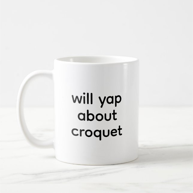 Caneca De Café Yap Sobre Amante de Croqué Engraçado (Esquerda)