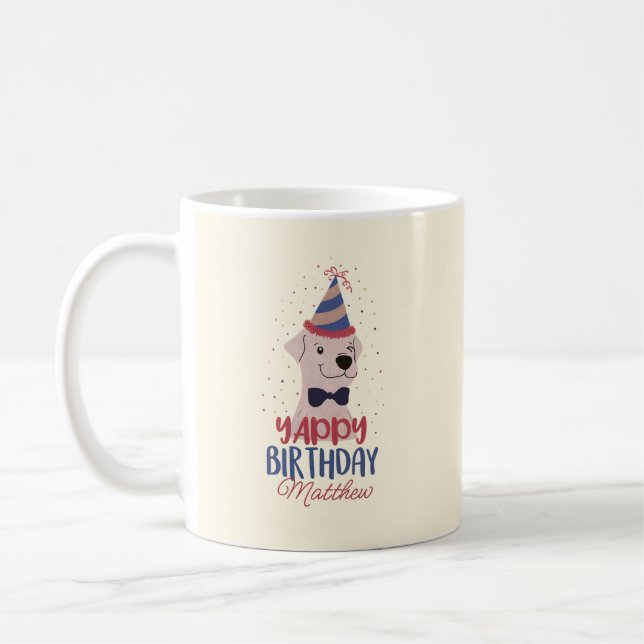 Caneca De Café Yappy Birthday (Esquerda)