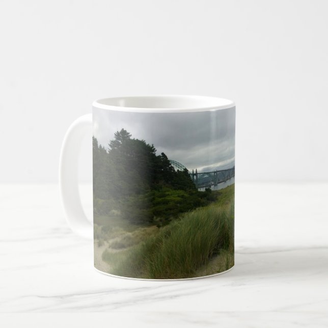 Caneca De Café Yaquina Bay, Newport, Oregon (Frente Esquerda)