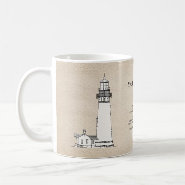 Caneca De Café Yaquina Head Lighthouse - Oregon - SBD (Esquerda)