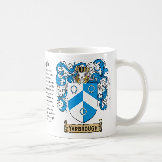 Caneca De Café Yarbrough, a origem, o significado e a crista M (Direita)