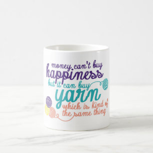 Caneca De Café Yarn Happy Mug