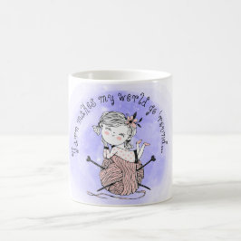Caneca De Café Yarn Torna Meu Mundo