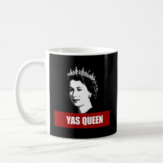 Caneca De Café Yas Rainha Elizabeth Ii Diversão Inglesa da Coroa