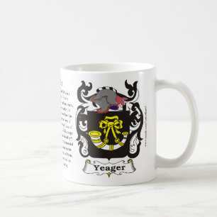 Caneca De Café Yeager, a origem, o significado e a crista em a