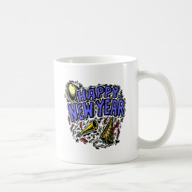 Caneca De Café Year&apos novo; tempo do partido de s (Direita)