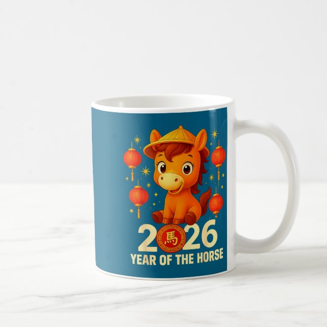 Caneca De Café Year Of The Horse 2026 Lunar New Year Chinese New  (Direita)