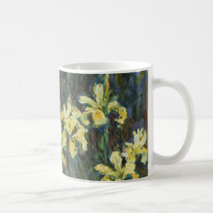 Caneca De Café Yellow Iriss by Claude Monet, Vintage Fine Art