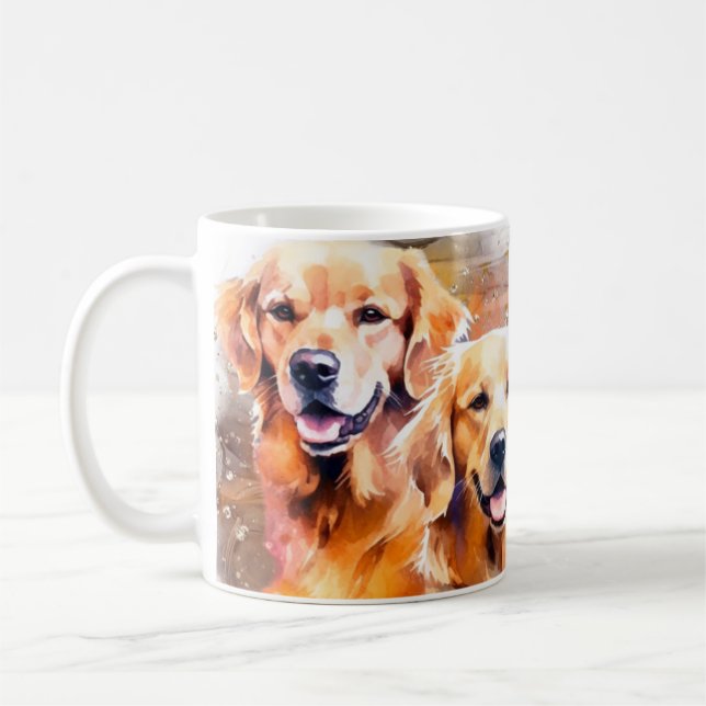 Caneca De Café Yellow Labrador Retrievers Heart Quote (Esquerda)