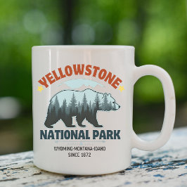 Caneca De Café Yellowstone Bear – Sip the Spirit of the Wild