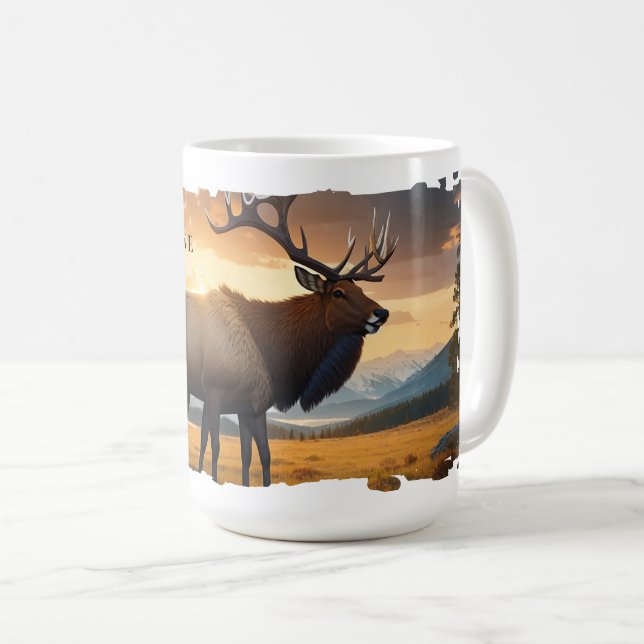 Caneca De Café Yellowstone Elk Mug (Frente Esquerda)