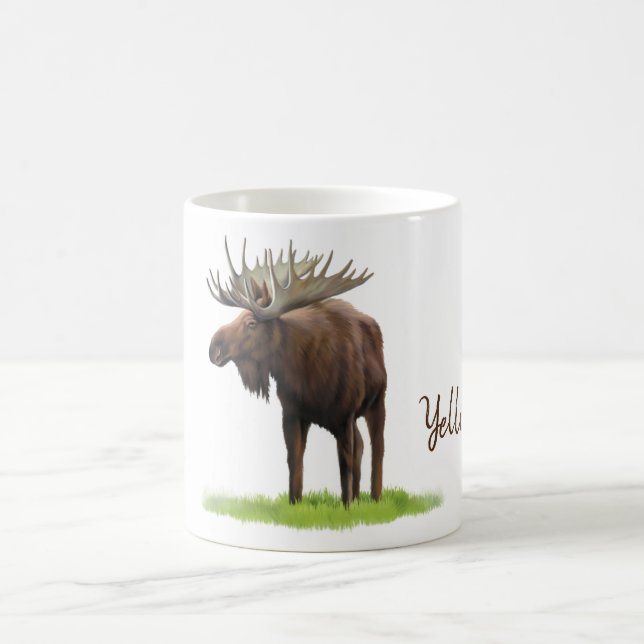 Caneca De Café Yellowstone Moose Mug (Centro)