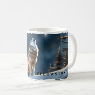 Caneca De Café Yellowstone Wolf Mug