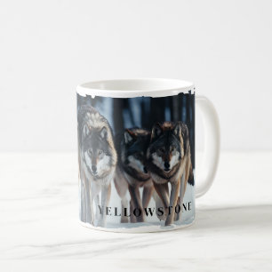 Caneca De Café Yellowstone Wolves Mug