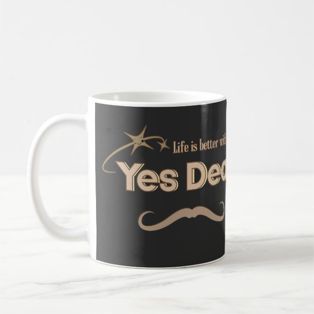 Caneca De Café Yes Dear –Personalized Marriage Mug (Customizable) (Esquerda)