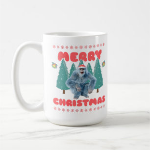 Caneca De Café Yeti Engraçado - Feliz Natal