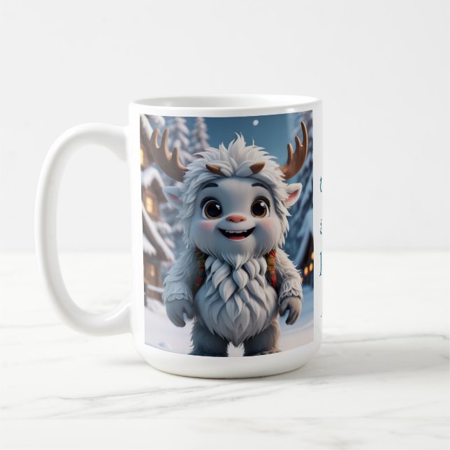 Caneca De Café Yeti Festivo (Esquerda)