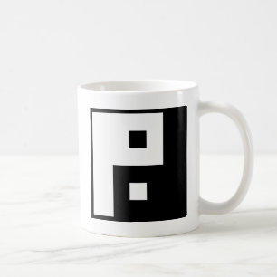 Caneca De Café Yin quadrado Yang