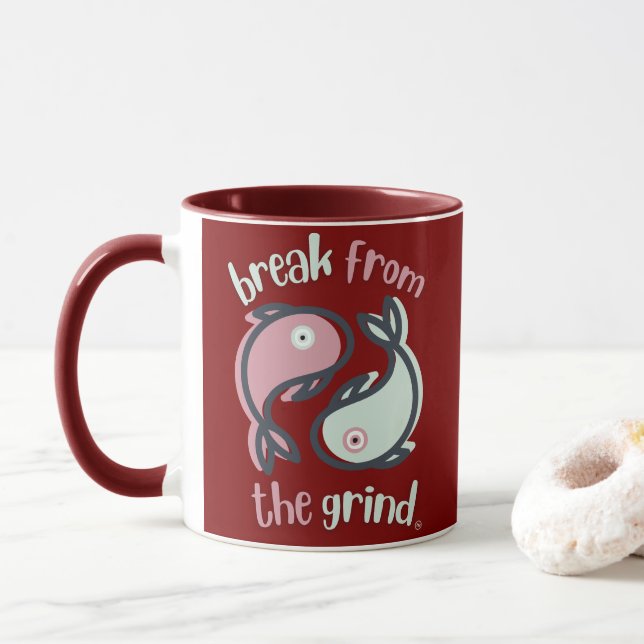 Caneca de Café Yin-Yang (Com Donut)