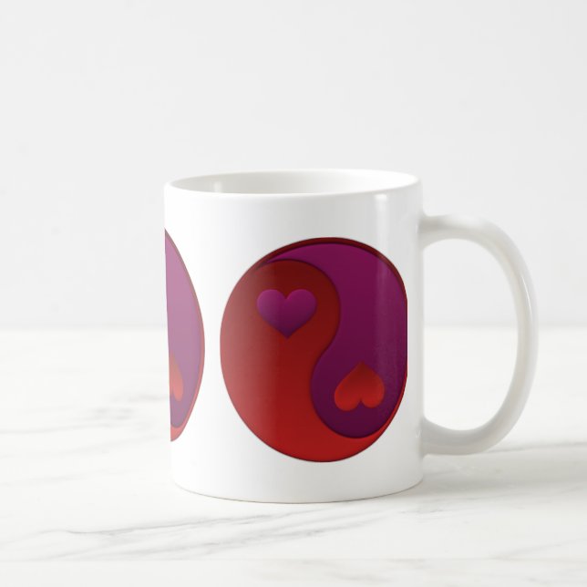 Caneca De Café Yin Yang Namorados Mug (Direita)