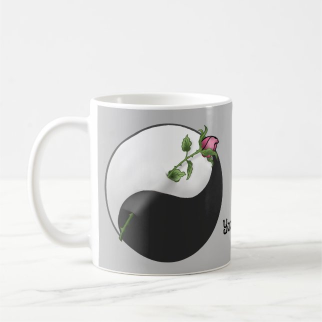 Caneca De Café Yin Yang Rosa (Esquerda)