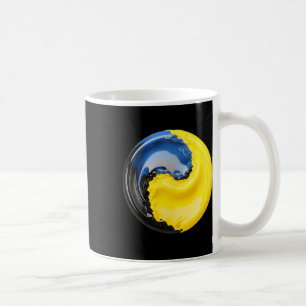 Caneca De Café Yin Yang Ucrânia Azul e Amarelo