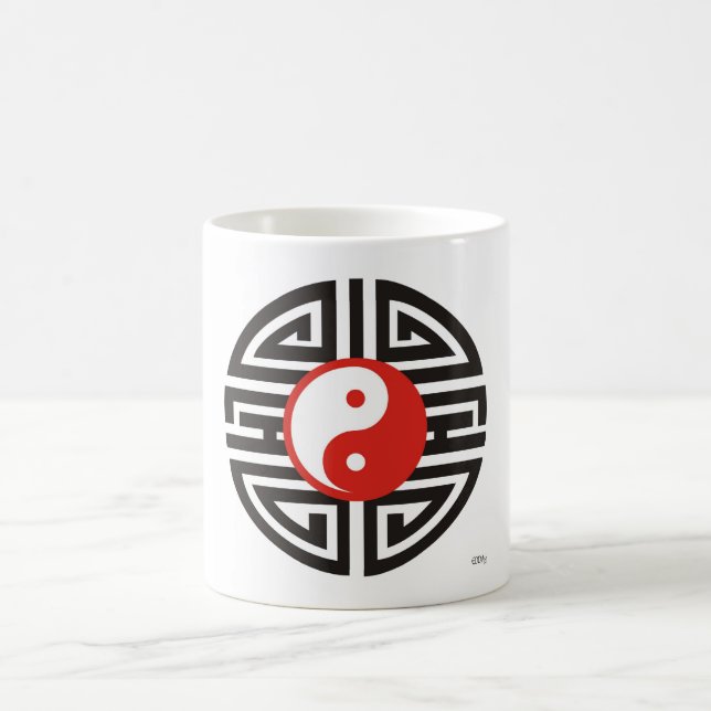 Caneca De Café Yin Yang Yantra Tattoo (Centro)
