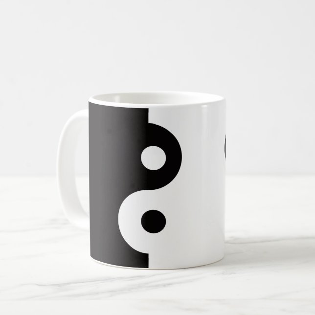 Caneca De Café Ying Yang dualidades (Frente Esquerda)