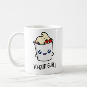 Caneca De Café Yo-gurt Gurl Engraçado Yogurt Pun
