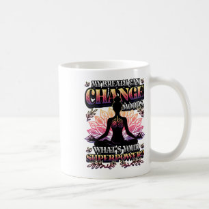 Caneca De Café Yoga de Comédia Meditação Respiração _7