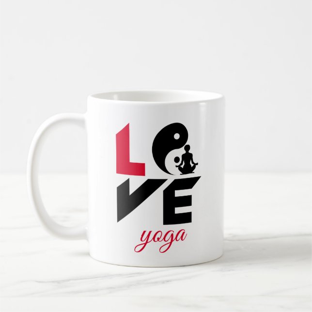 Caneca De Café Yoga do amor (Esquerda)