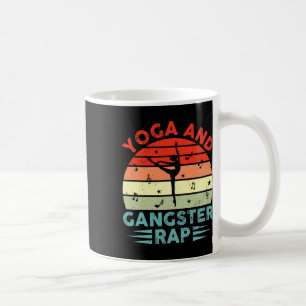 Caneca De Café Yoga e Gangster Rap Praticante de Yoga Engraçado R