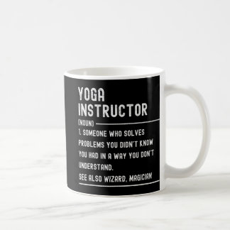 Caneca De Café Yoga Instructor Definition Shirts Funny Job Title 