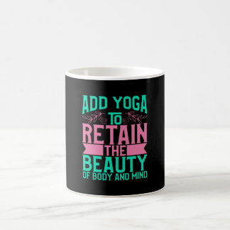 Caneca De Café Yoga Lover | Adicionar Ioga Para Manter A Beleza