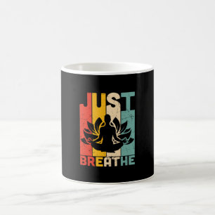 Caneca De Café Yoga Lover Apenas Respira Lotus Yoga