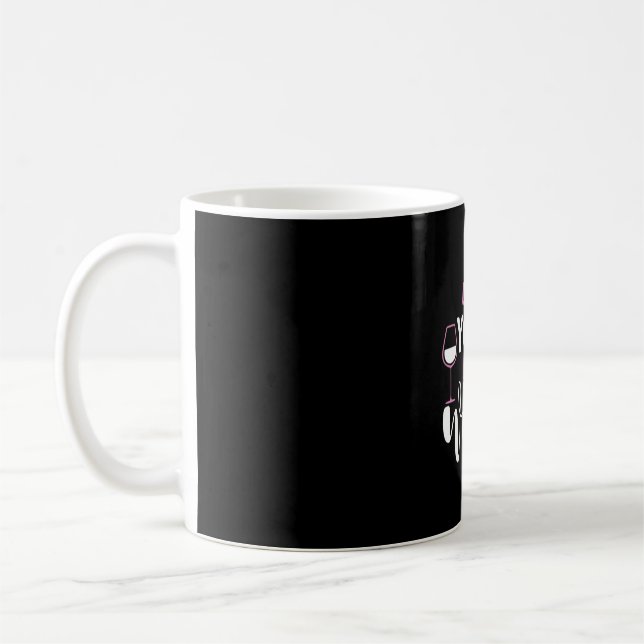 Caneca De Café Yoga Lover | Ioga Will For Wine (Esquerda)