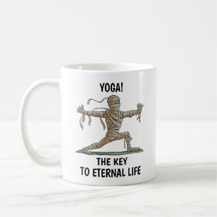 Caneca De Café Yoga Mummy