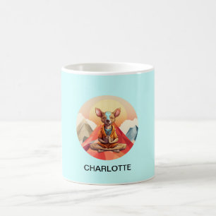 Caneca De Café Yoga - Namaste - Cão