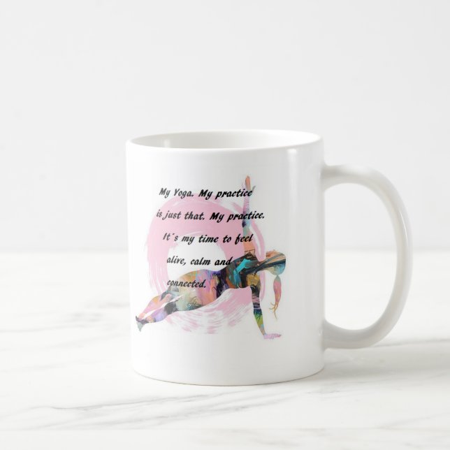 Caneca De Café Yoga phrases MUG (Direita)