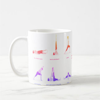 Caneca De Café Yoga Pose Mugs Personalizados para Presença