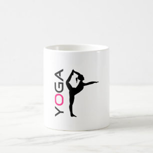 Caneca De Café Yoga Pose Silhouette