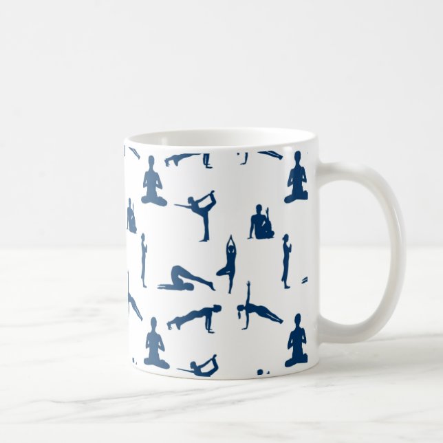 Caneca De Café Yoga Poses (Direita)