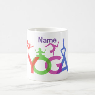 Caneca De Café Yoga Possui Silhouettes Thunder_Cove