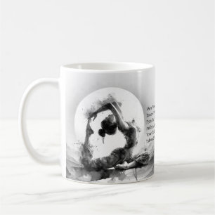 Caneca De Café Yoga Reiki Pigeon Pose Watercolor, Rei Pigeon Com 
