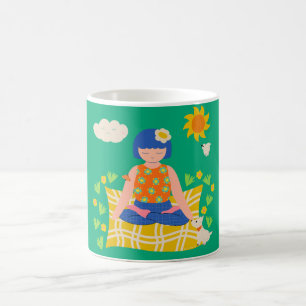 Caneca De Café Yogi Girl