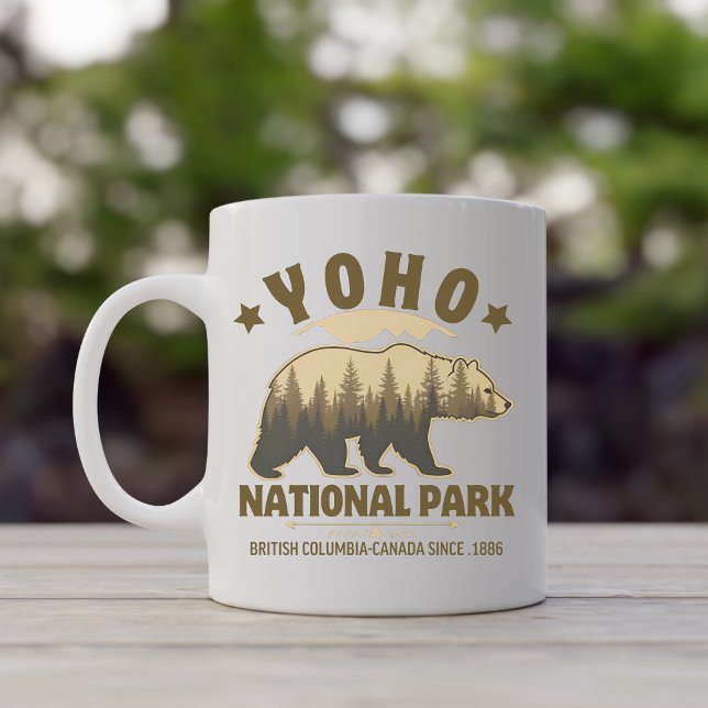 Caneca De Café Yoho Bear Design for Nature Lovers – BC Wilderness (Criador carregado)