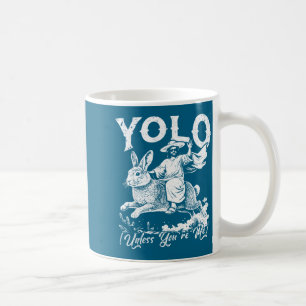 Caneca De Café Yolo a menos que sejam cristãos andando coelho hom