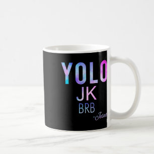Caneca De Café Yolo Jk Brb Jesus Funny Páscoa Day Total Solar Ecl